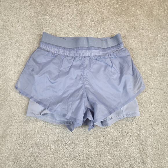 Varley Pants - Varley Fresno 2-in-1 Shorts Womens S Blue Compressive Liner High Rise Running